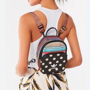 Adidas mini backpack stripes and dots EUC